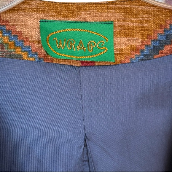 Vintage 90s South Western Geometric Blazer Size Large Boho Rodeo Country Prairie - Picture 6 of 8